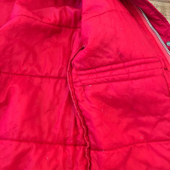 Vintage Harley Davidson AMF Puffer Coat Men M Red Owner Group Patch 70s USA Made - Picture 7 of 16